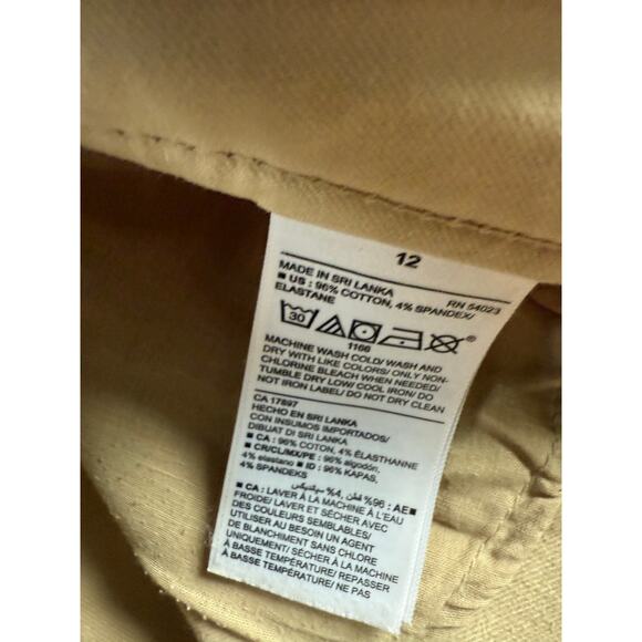 Old Navy Pixie Fit Khaki Pants Size 12 - Picture 5 of 5